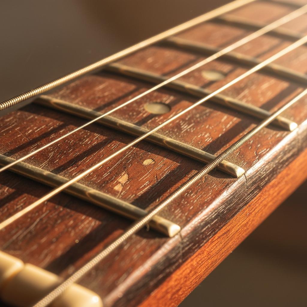 Worn Fretboard